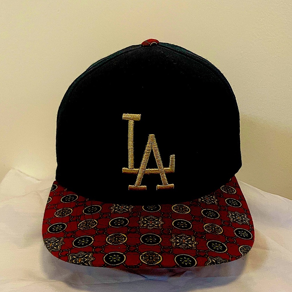 LA dodgers hat with embellished trim